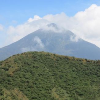 Karasimbi as viewed from Mount Bisoke