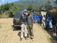 Josh with Aimable, our tour guide for the week