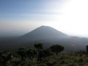 View of Bisoke volcano from Karasimbi